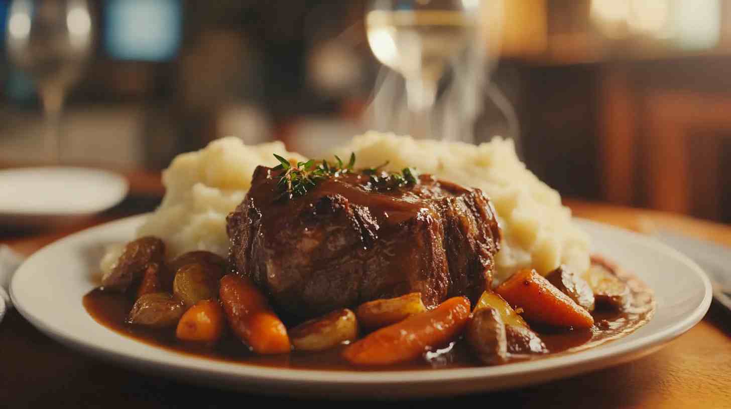 Slow Cooker Sunday Roast with Potatoes and Carrots