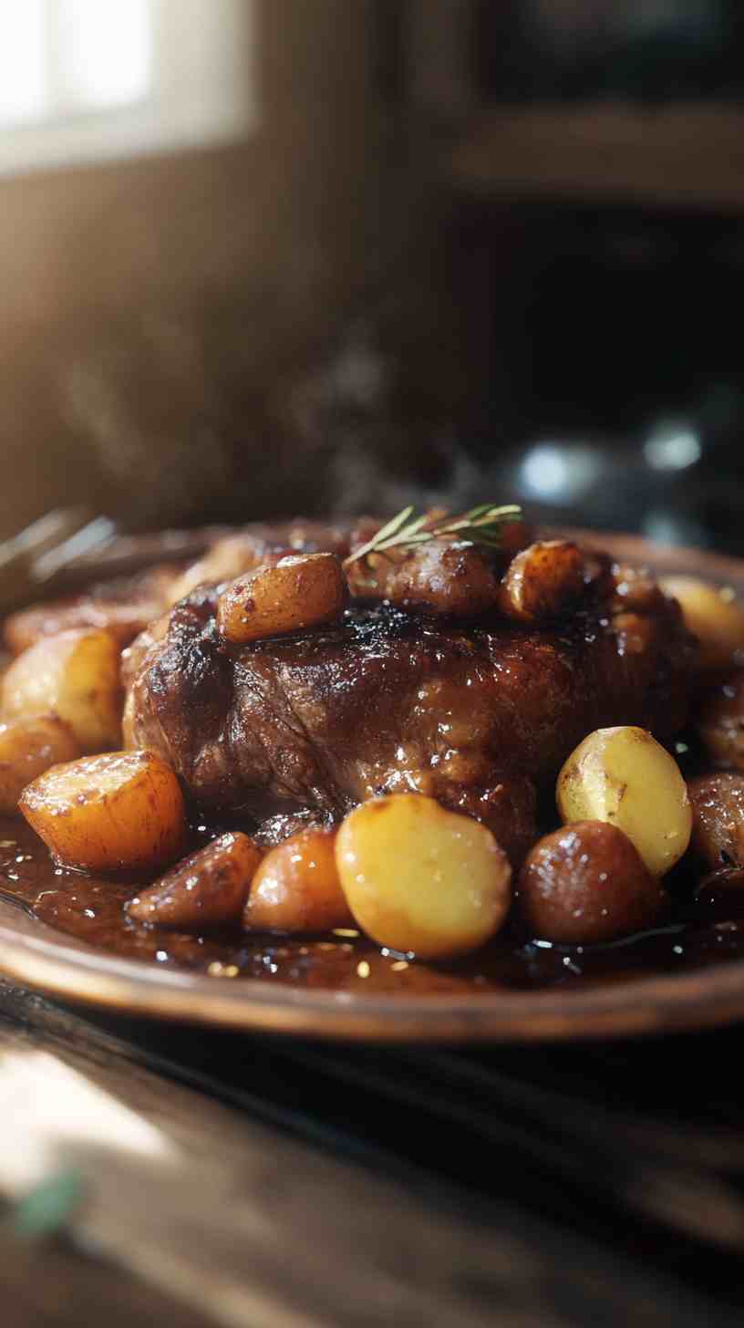 Slow Cooker Sunday Roast with Potatoes and Carrots Slow Cooker Sunday Roast with Potatoes and Carrots