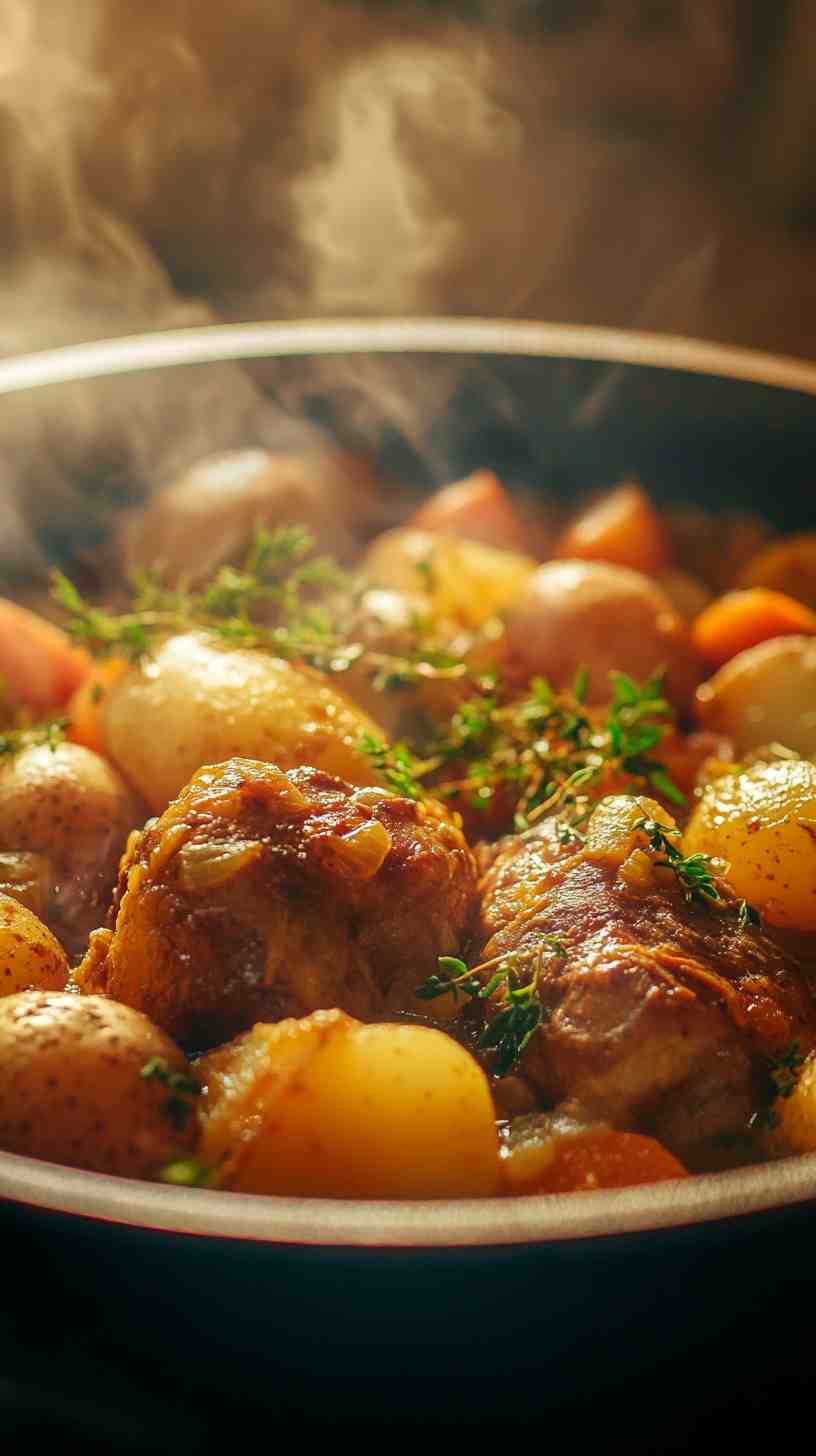 Slow Cooker Sunday Roast with Potatoes and Carrots Slow Cooker Sunday Roast with Potatoes and Carrots