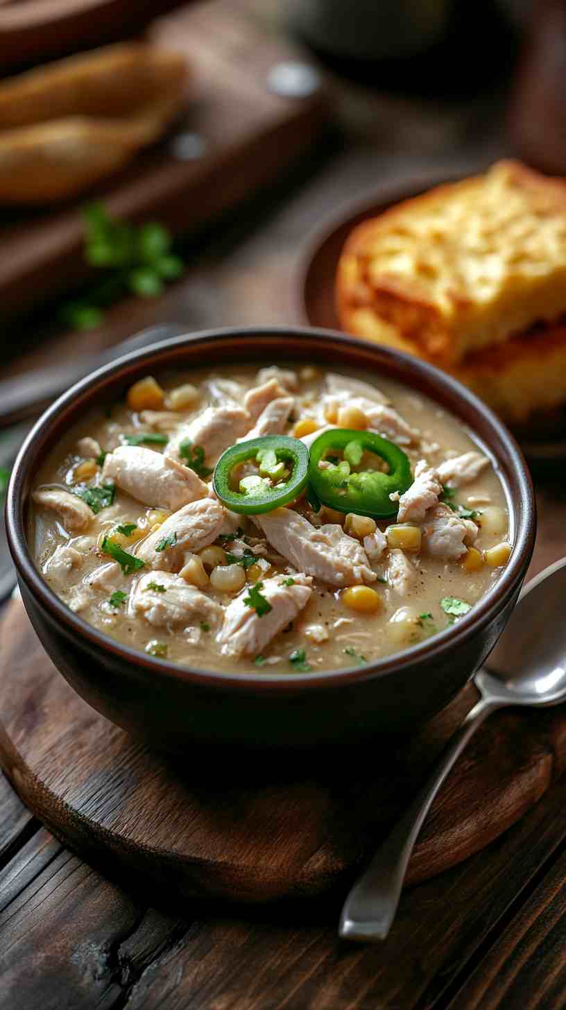 Slow Cooker White Chicken Chili Soup Slow Cooker White Chicken Chili Soup