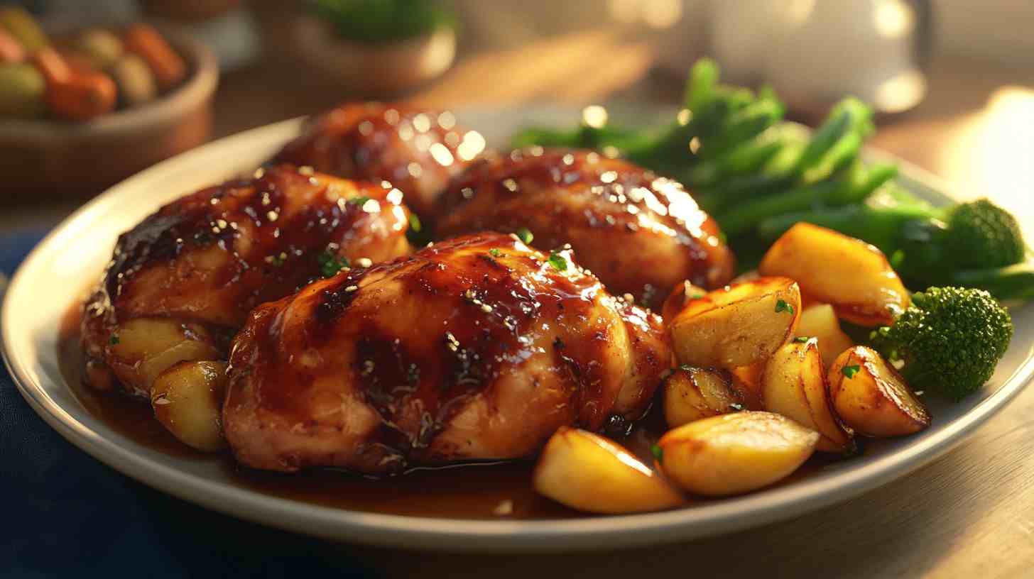 Soy Sauce and Honey Glazed Chicken in Crock Pot
