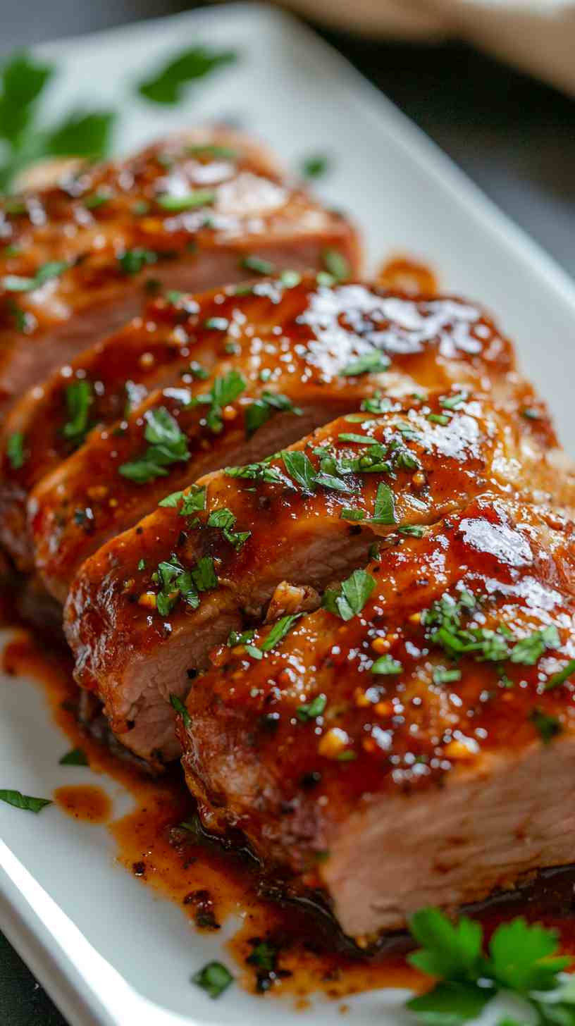 Spicy BBQ Pork Loin in the Slow Cooker