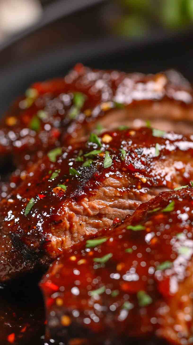 Spicy BBQ Pork Loin in the Slow Cooker