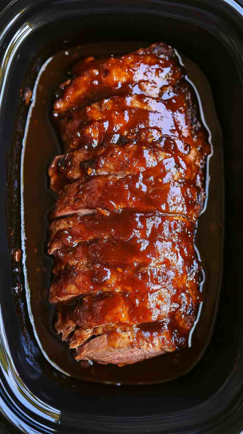 Spicy BBQ Pork Loin in the Slow Cooker