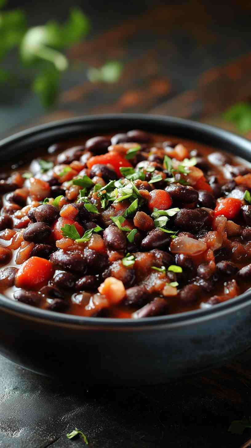 Spicy Crock Pot Black Beans for a Bold Kick
