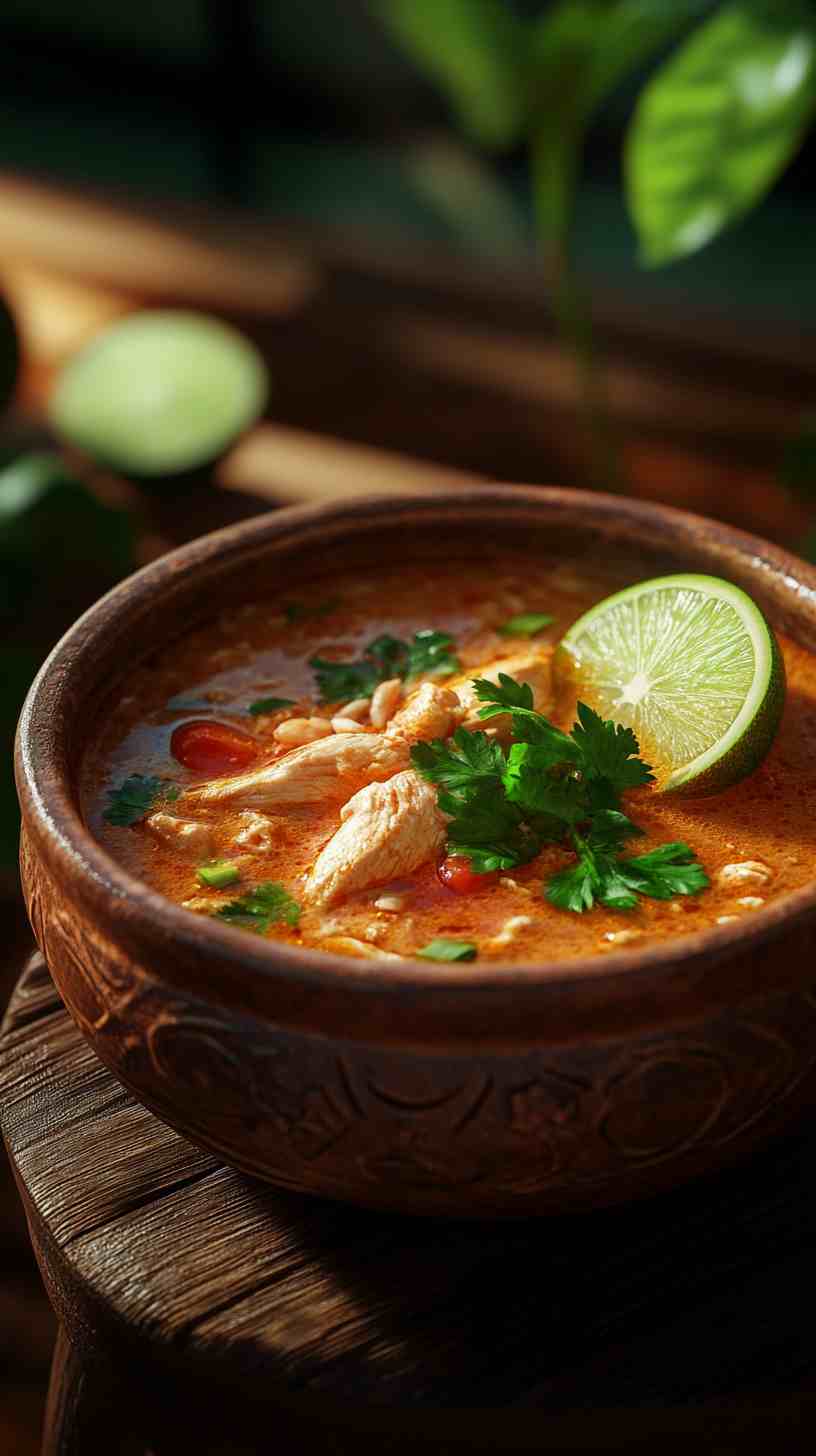 Spicy Thai Chicken Soup in Crock Pot