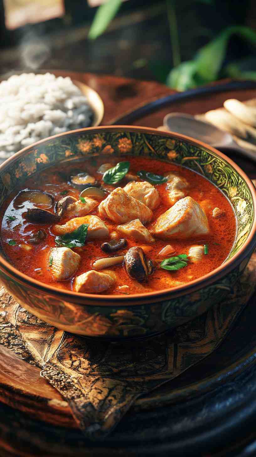 Spicy Thai Chicken Soup in Crock Pot