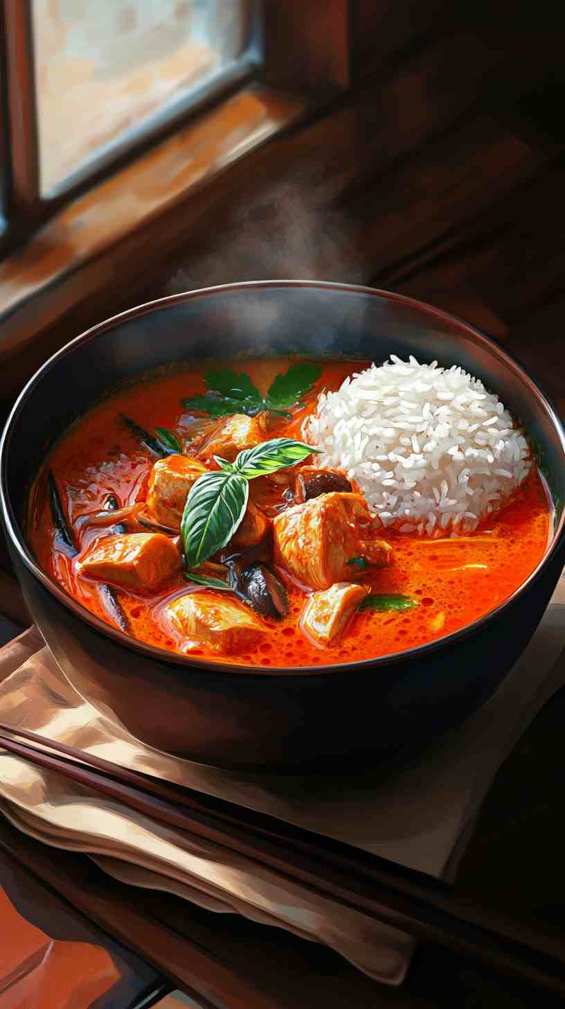 Spicy Thai Chicken Soup in Crock Pot