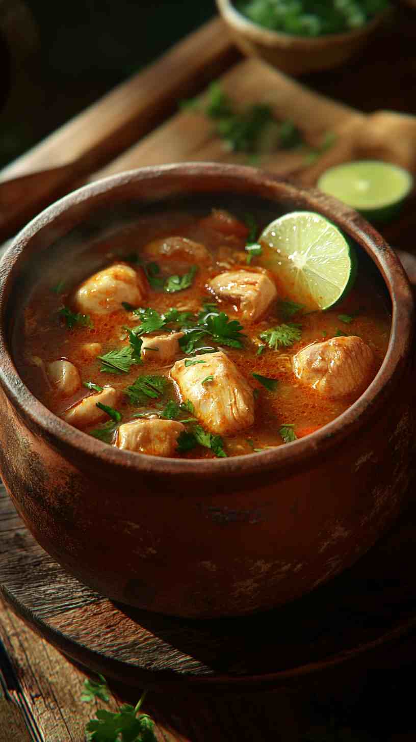 Spicy Thai Chicken Soup in Crock Pot