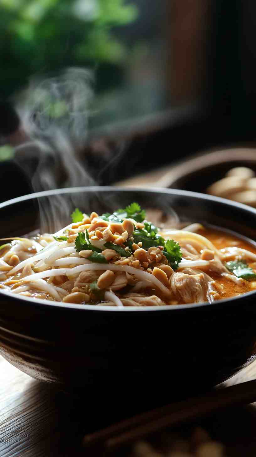 Spicy Thai Chicken Soup in Crock Pot