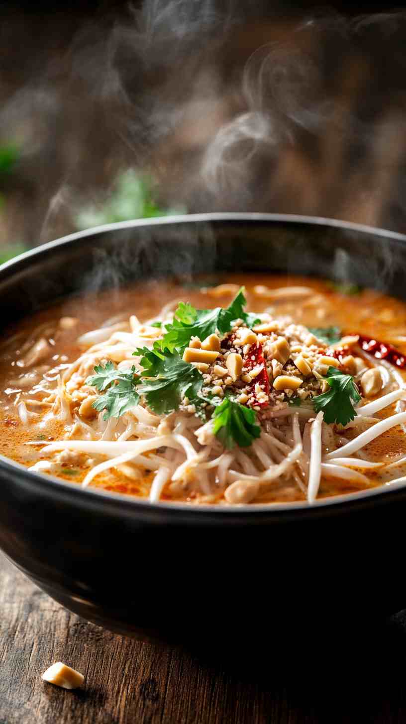 Spicy Thai Chicken Soup in Crock Pot