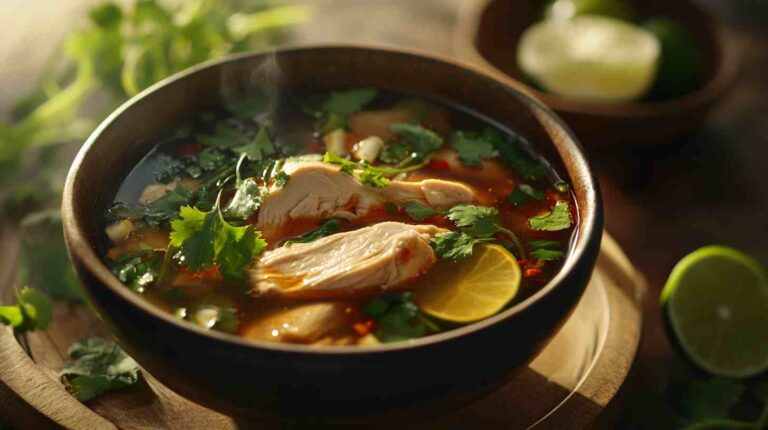Spicy Thai Chicken Soup in Crock Pot