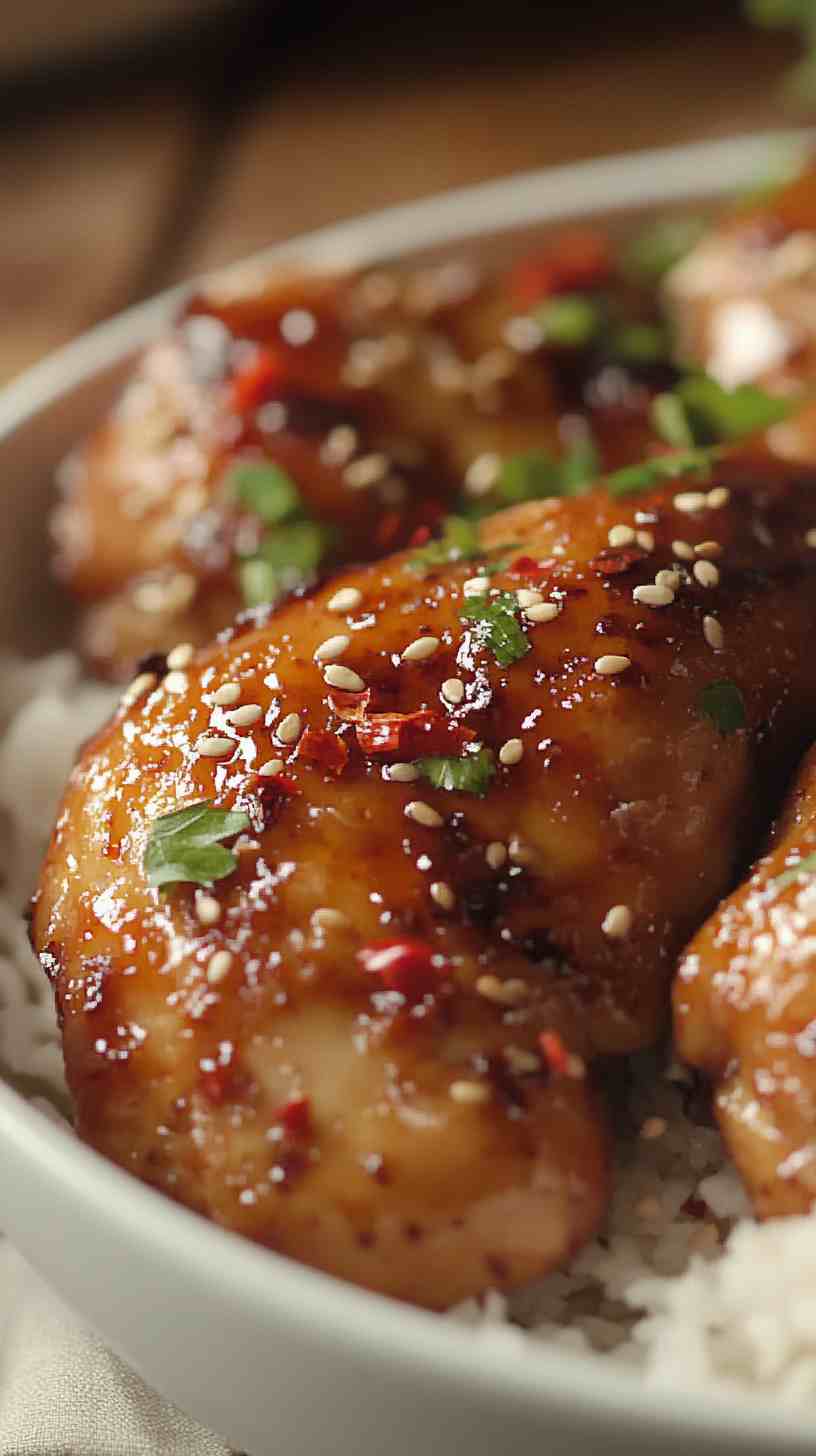 Sweet and Spicy Asian Chicken in Crock Pot Sweet and Spicy Asian Chicken in Crock Pot