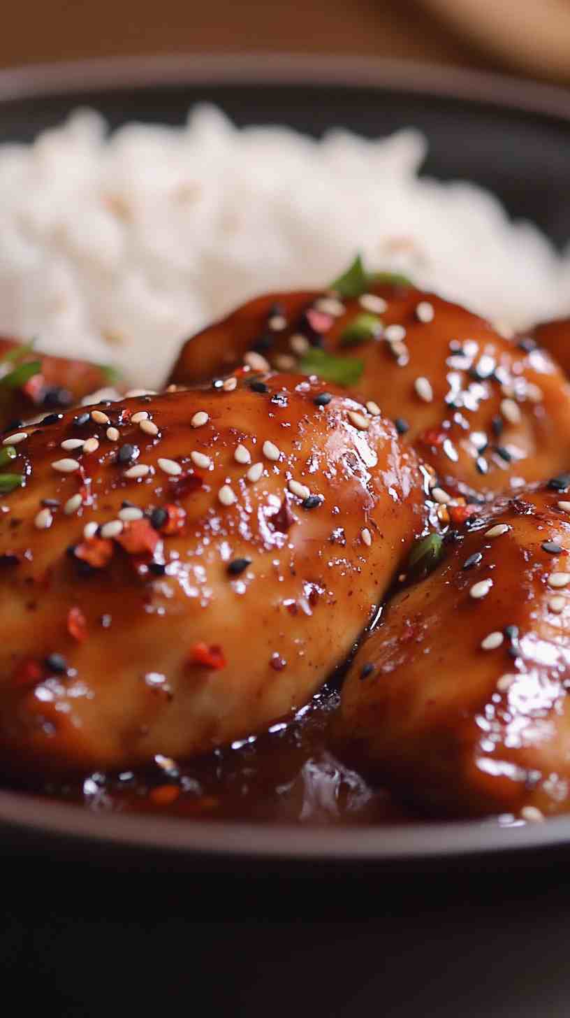 Sweet and Spicy Asian Chicken in Crock Pot Sweet and Spicy Asian Chicken in Crock Pot