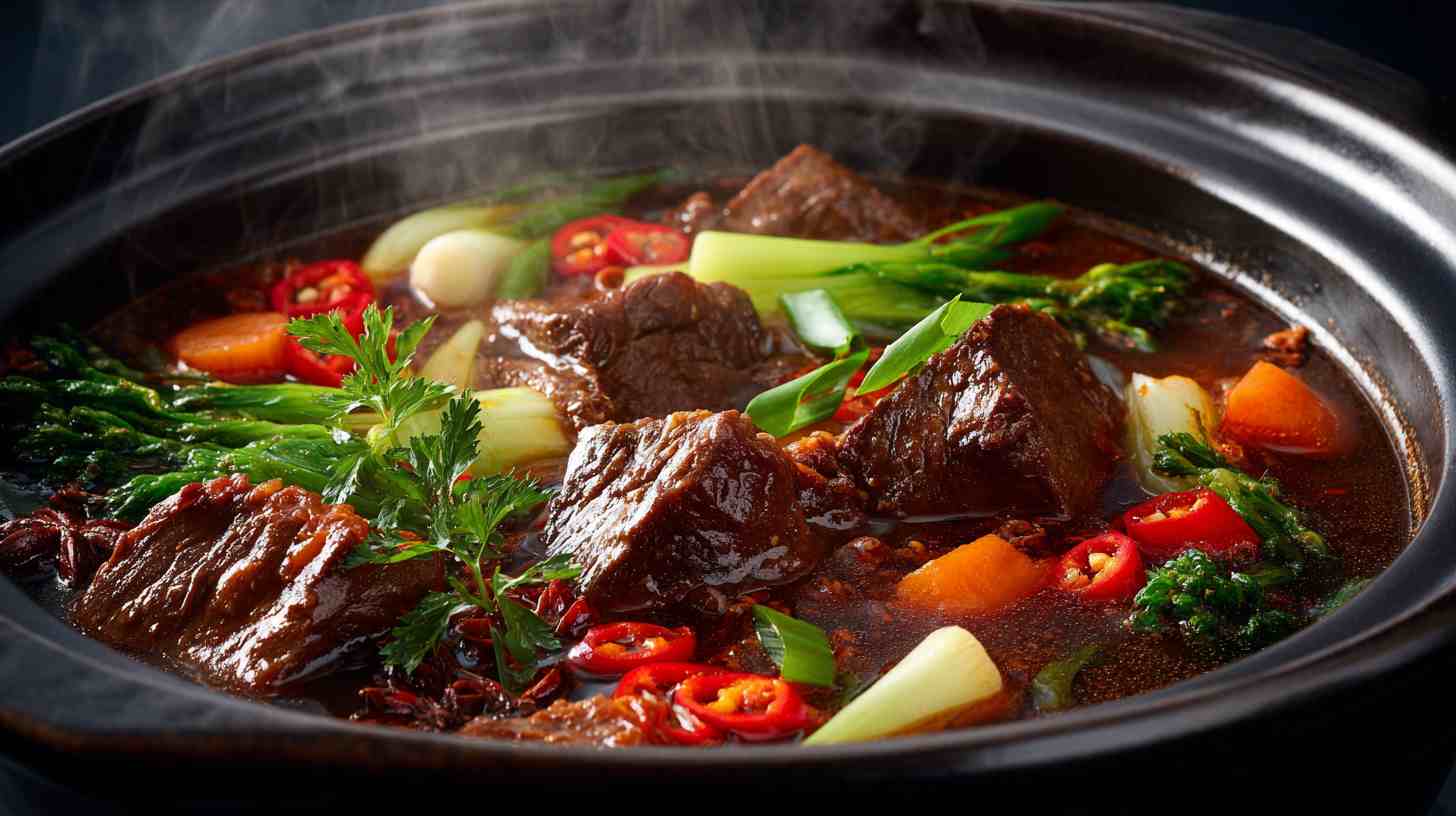 Sweet and Spicy Crockpot Asian Beef Stew