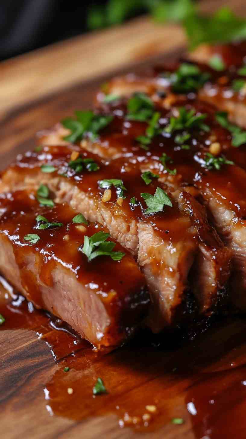 Sweet and Tangy Slow Cooker BBQ Pork Loin Sweet and Tangy Slow Cooker BBQ Pork Loin
