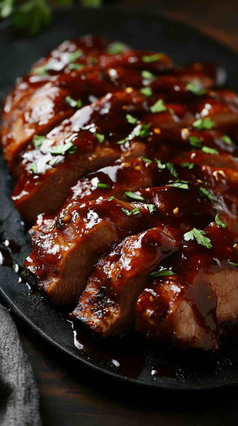 Sweet and Tangy Slow Cooker BBQ Pork Loin Sweet and Tangy Slow Cooker BBQ Pork Loin