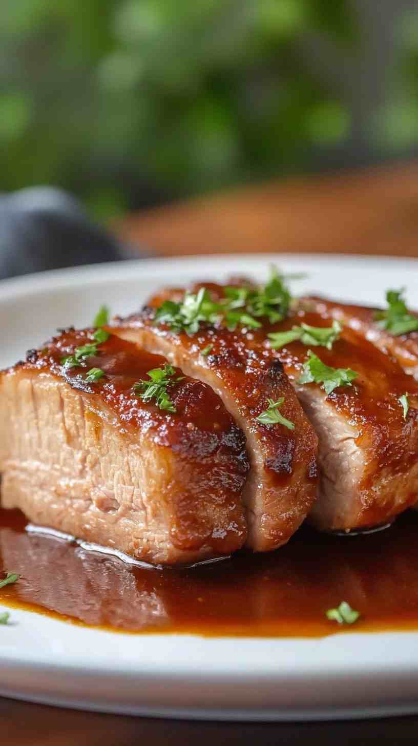 Sweet and Tangy Slow Cooker BBQ Pork Loin Sweet and Tangy Slow Cooker BBQ Pork Loin
