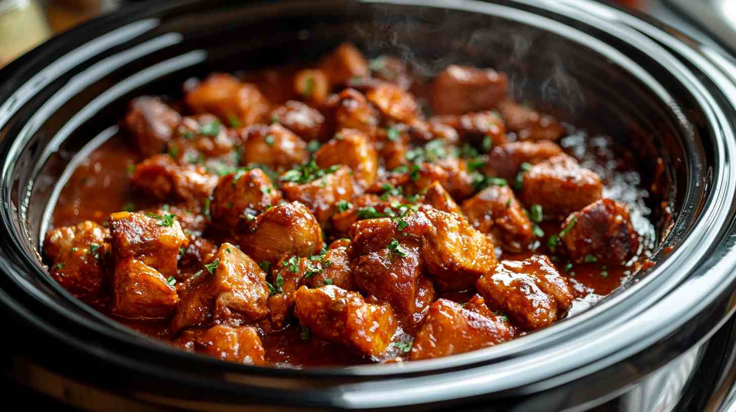 Tender BBQ Pork Loin in the Slow Cooker