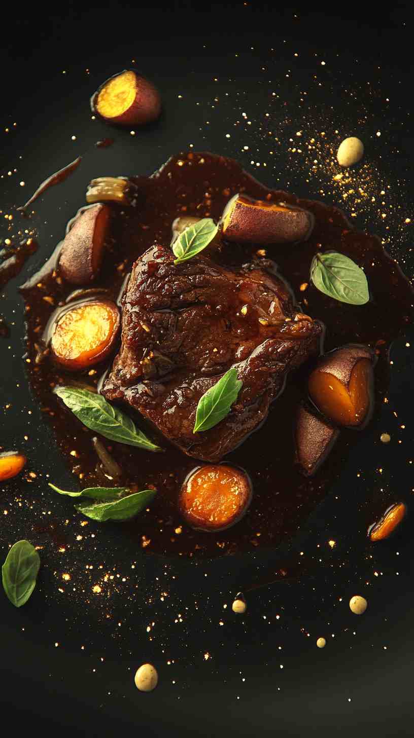 Tender Beer-Braised Beef with Root Vegetables Tender Beer-Braised Beef with Root Vegetables