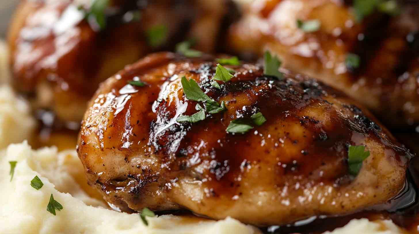 Tender Crockpot BBQ Chicken Thighs