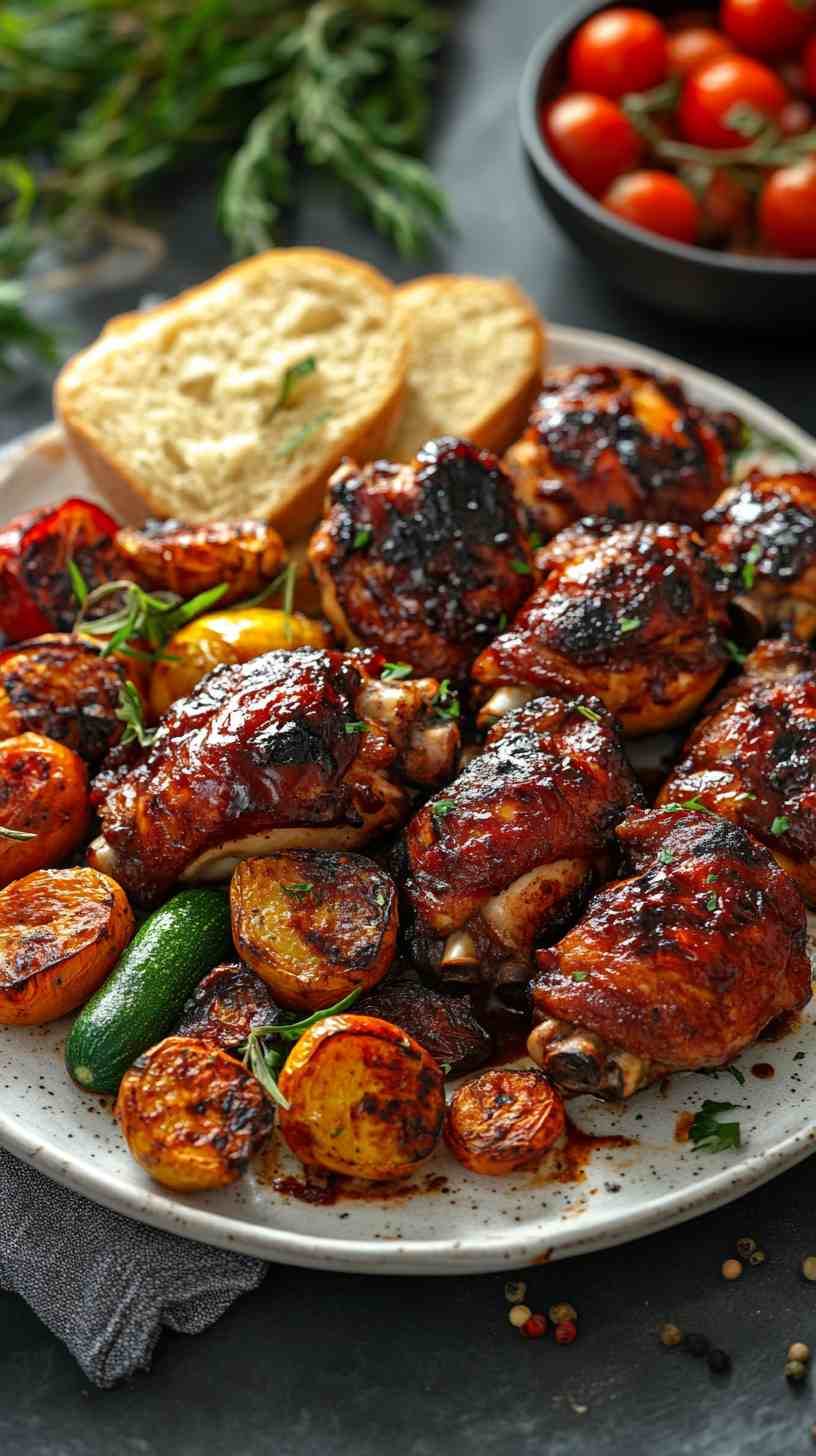 Tender Crockpot BBQ Chicken Thighs