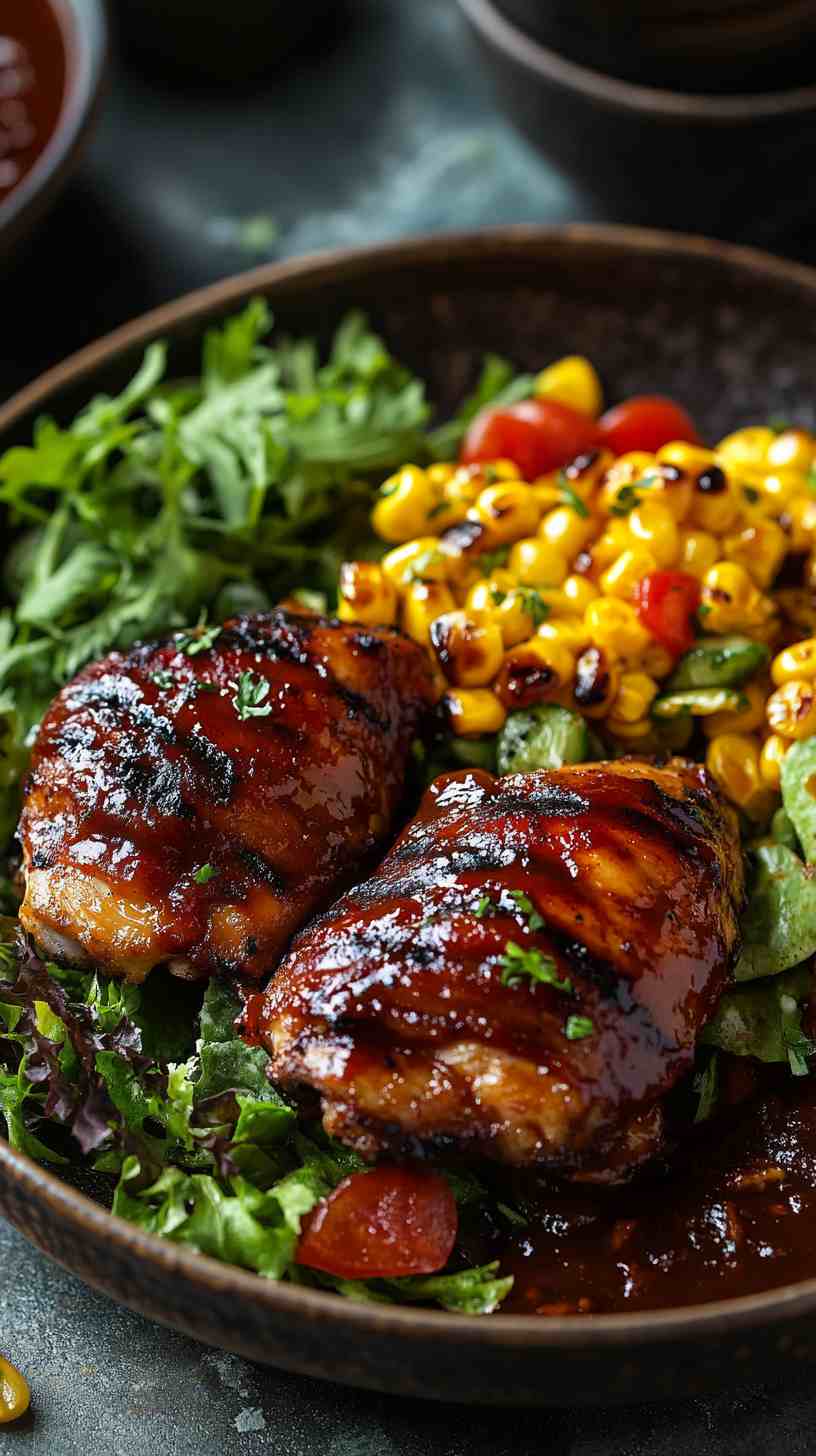 Tender Crockpot BBQ Chicken Thighs
