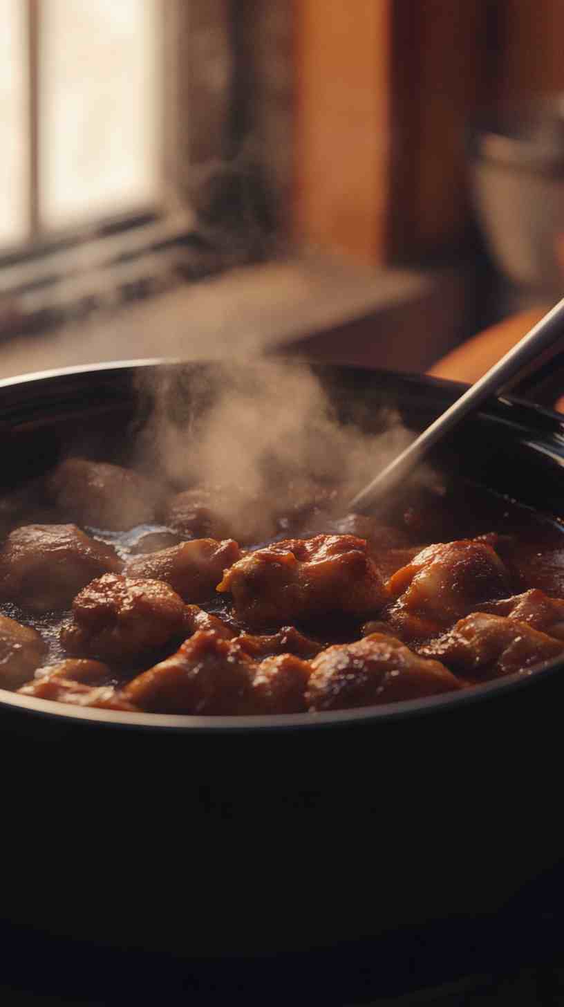 Tender Crockpot BBQ Chicken Thighs