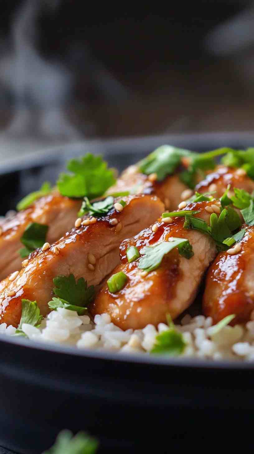 Teriyaki Chicken with Rice in Crock Pot Teriyaki Chicken with Rice in Crock Pot