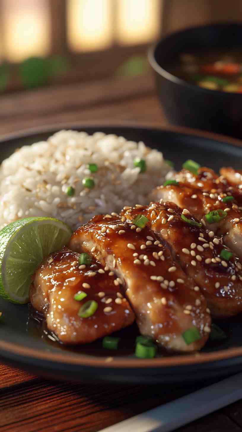 Teriyaki Chicken with Rice in Crock Pot Teriyaki Chicken with Rice in Crock Pot