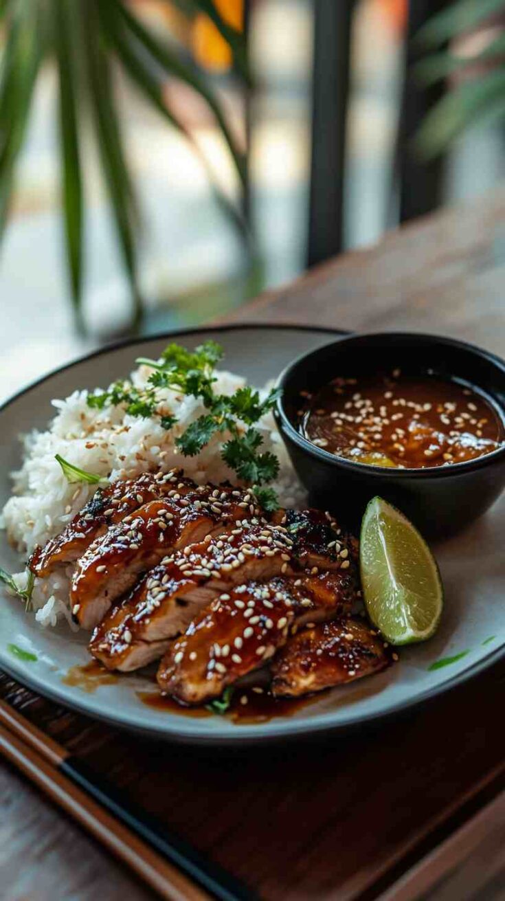 Teriyaki Chicken with Rice in Crock Pot Teriyaki Chicken with Rice in Crock Pot