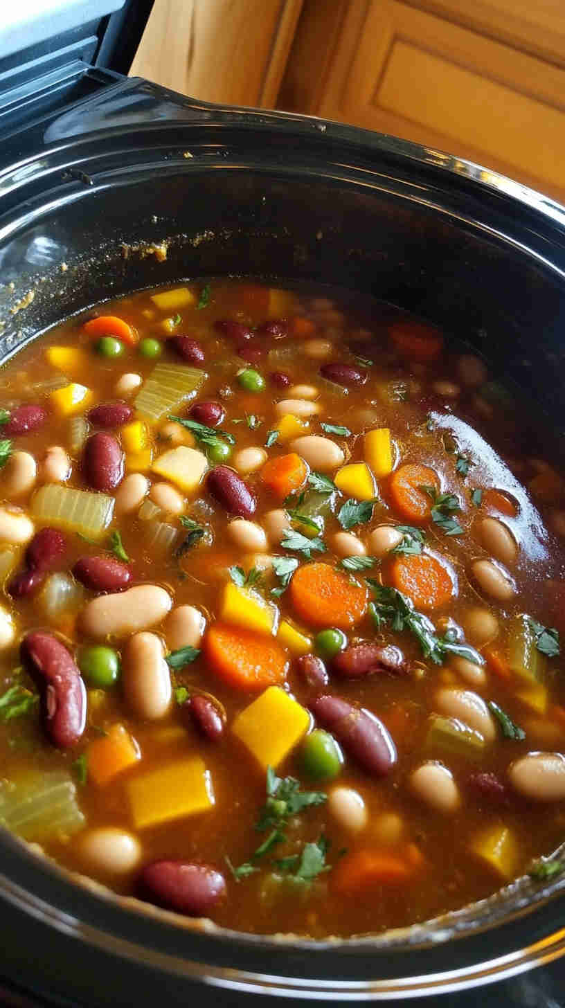 15 Bean Soup Made Easy in the Crock Pot
