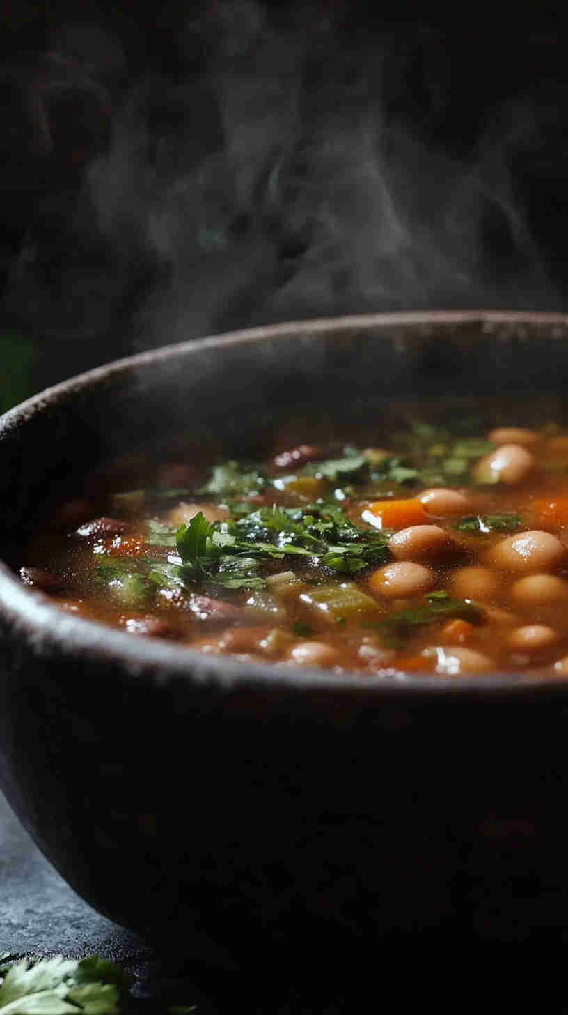 15 Bean Soup with Smoky Flavor in the Crock Pot