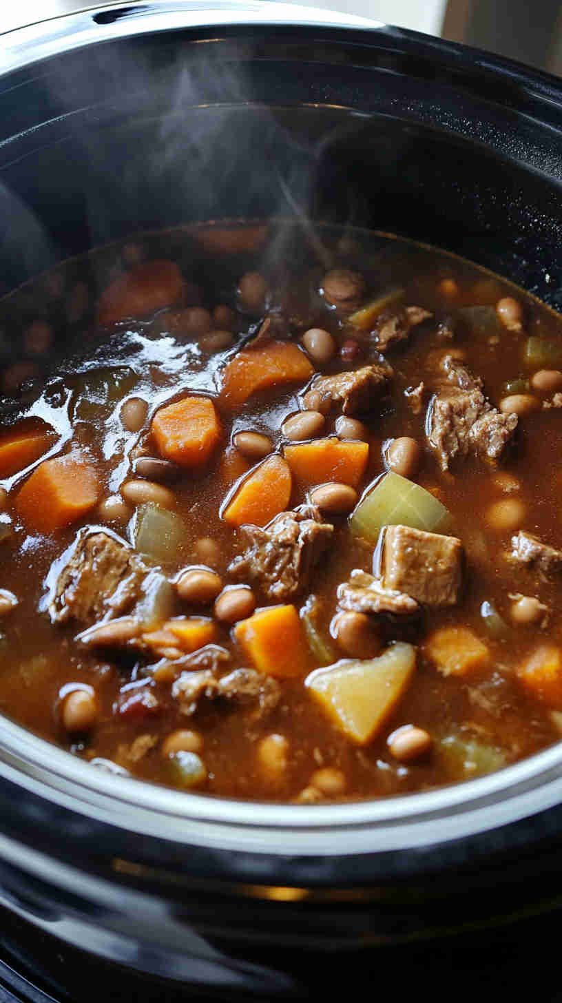 15 Bean Soup with Smoky Flavor in the Crock Pot
