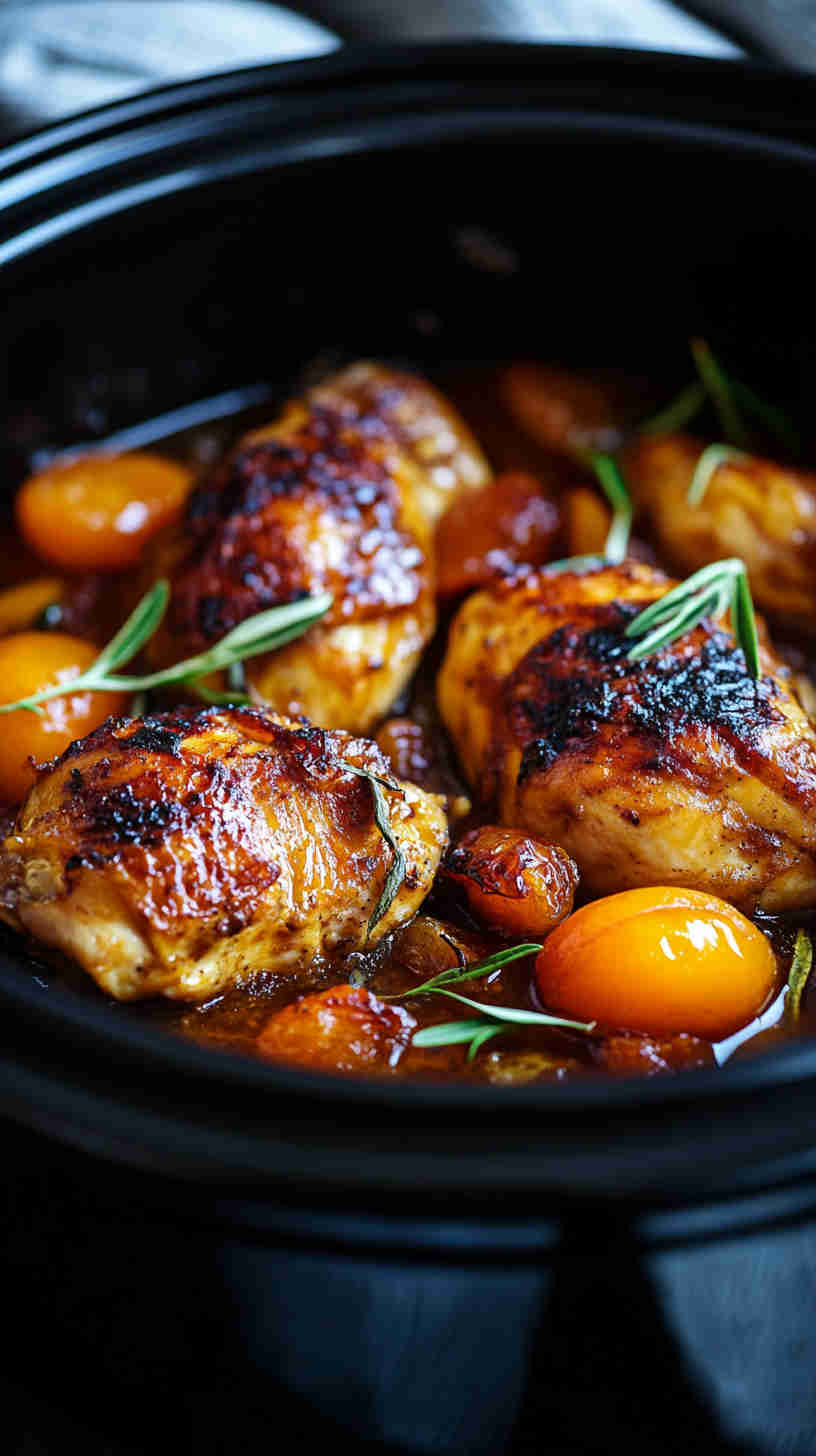 Apricot Chicken Slow Cooker Recipe for Busy Days
