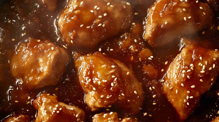 Apricot-Glazed Chicken in the Crockpot