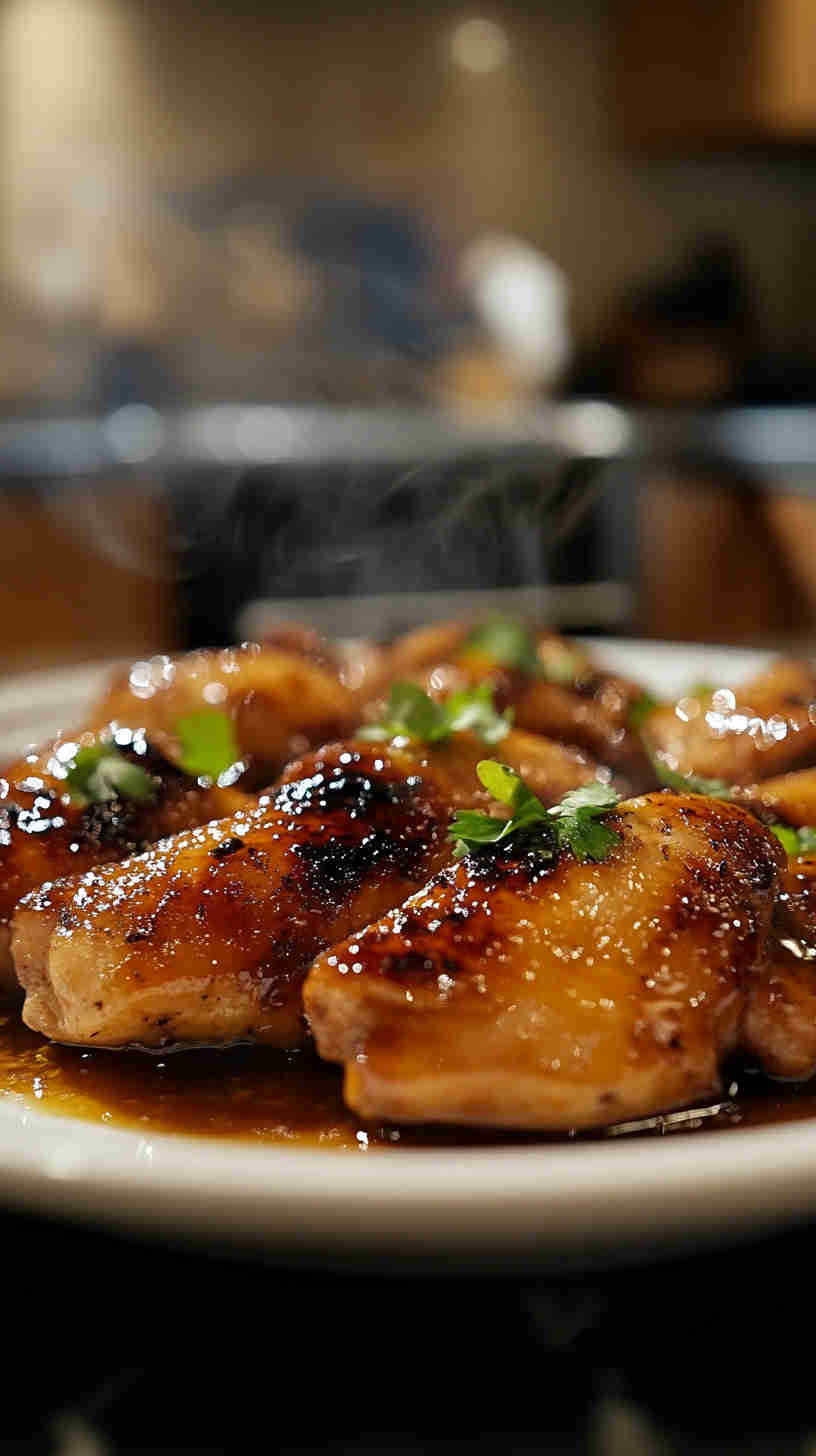 Apricot-Glazed Chicken in the Crockpot