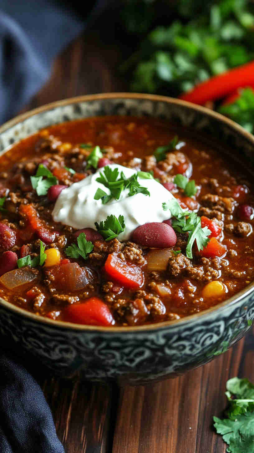 Bold and Flavorful Slow Cooker Chili