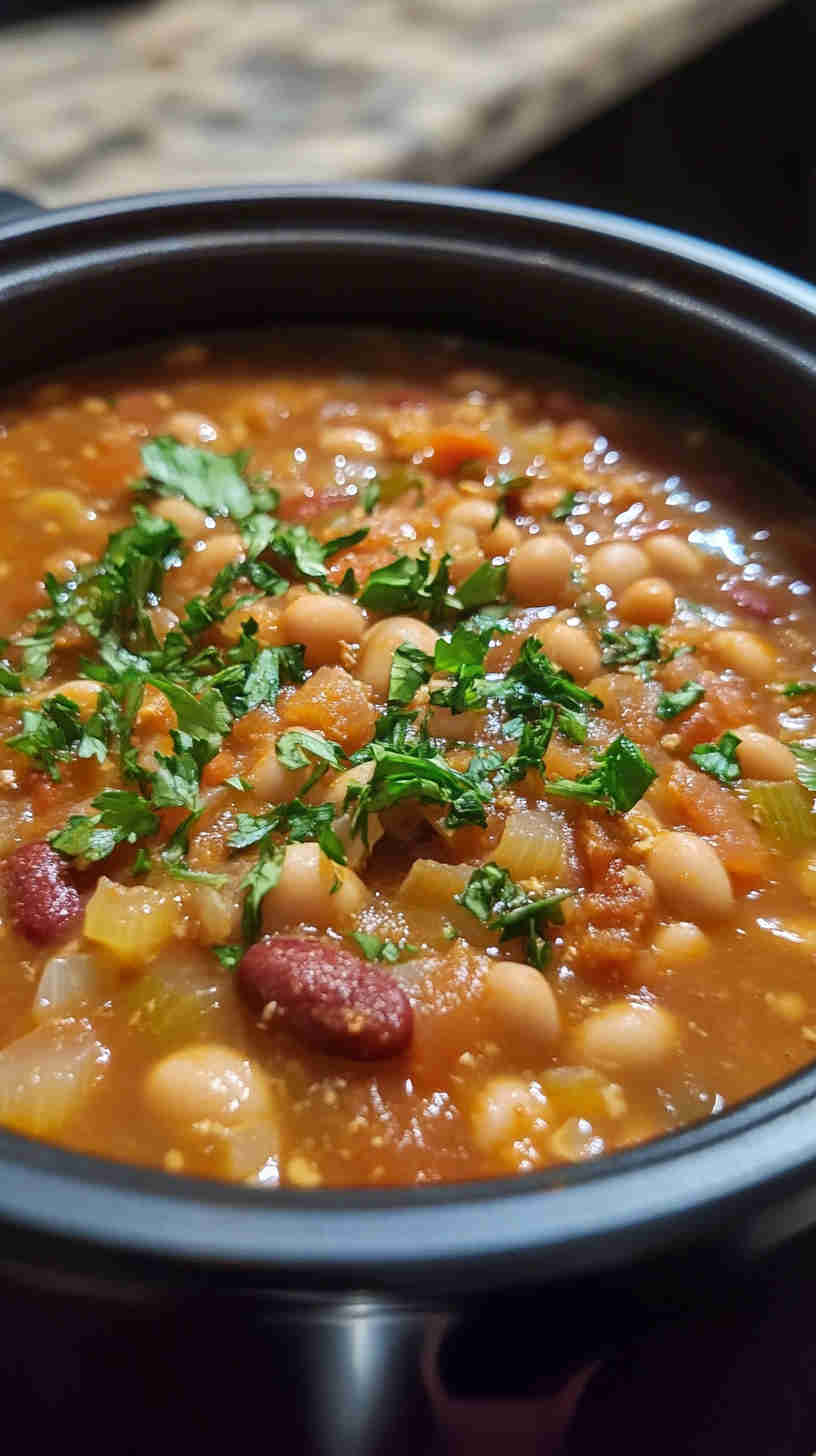 Budget-Friendly 15 Bean Soup in the Slow Cooker