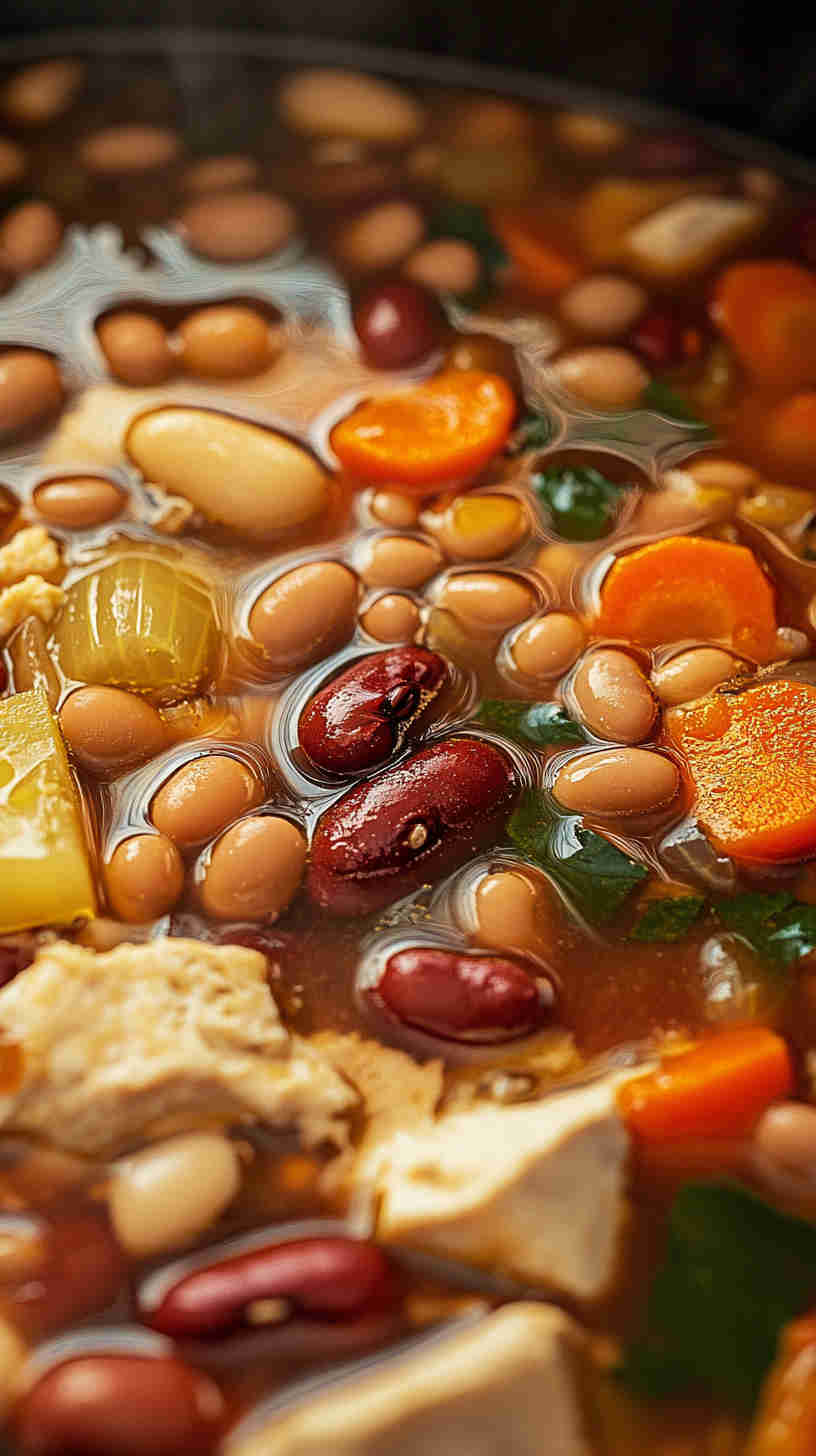 Budget-Friendly 15 Bean Soup in the Slow Cooker