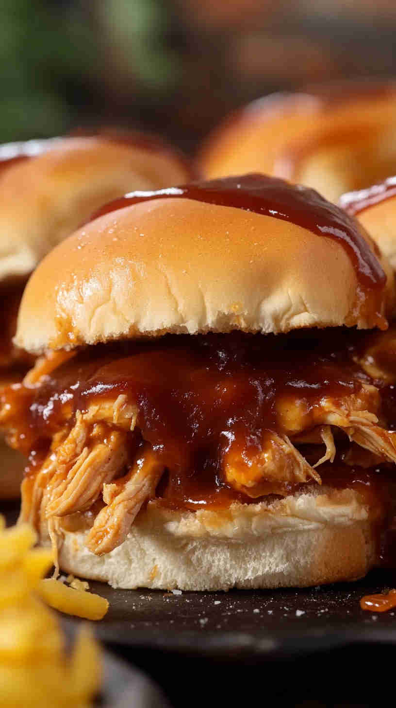 Classic BBQ Pulled Chicken Sliders