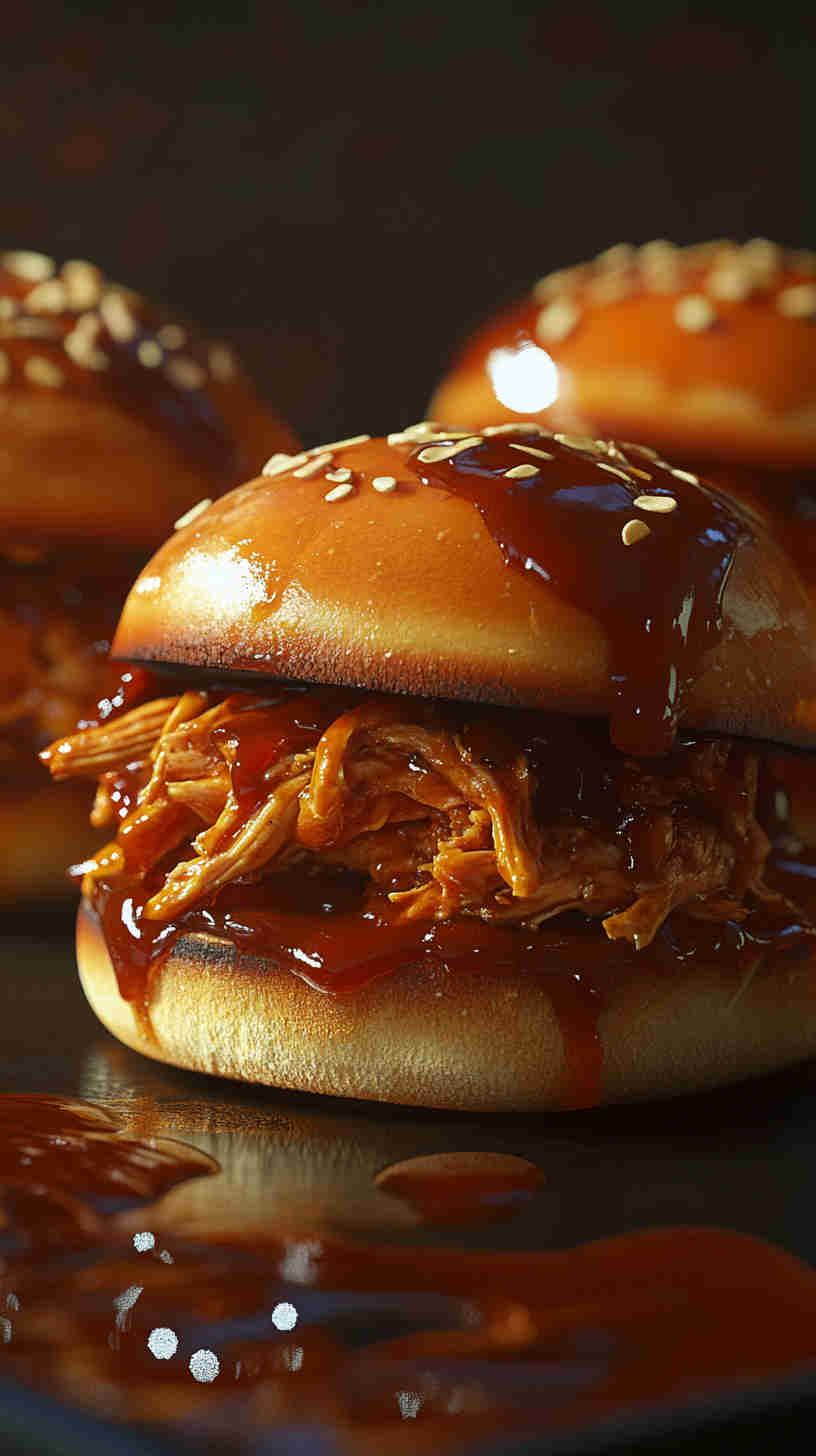 Classic BBQ Pulled Chicken Sliders