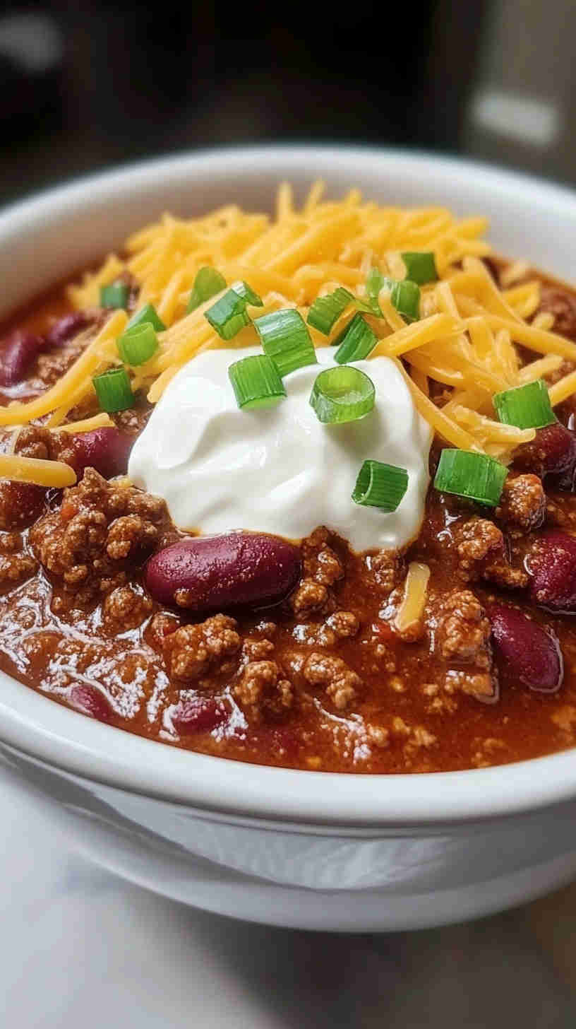 Classic Homestyle Slow Cooker Chili