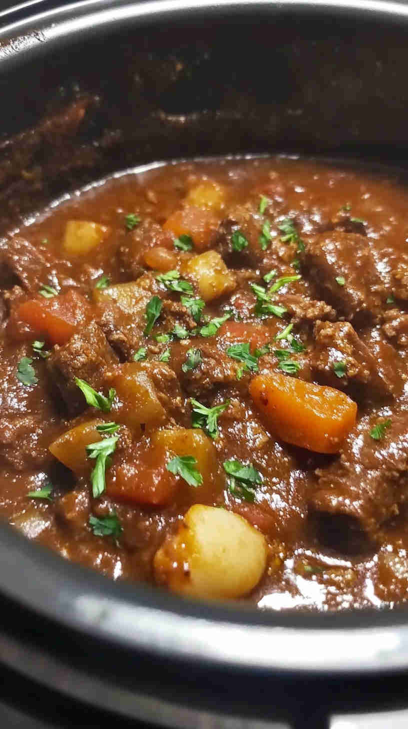 Classic Slow Cooker Beef Goulash