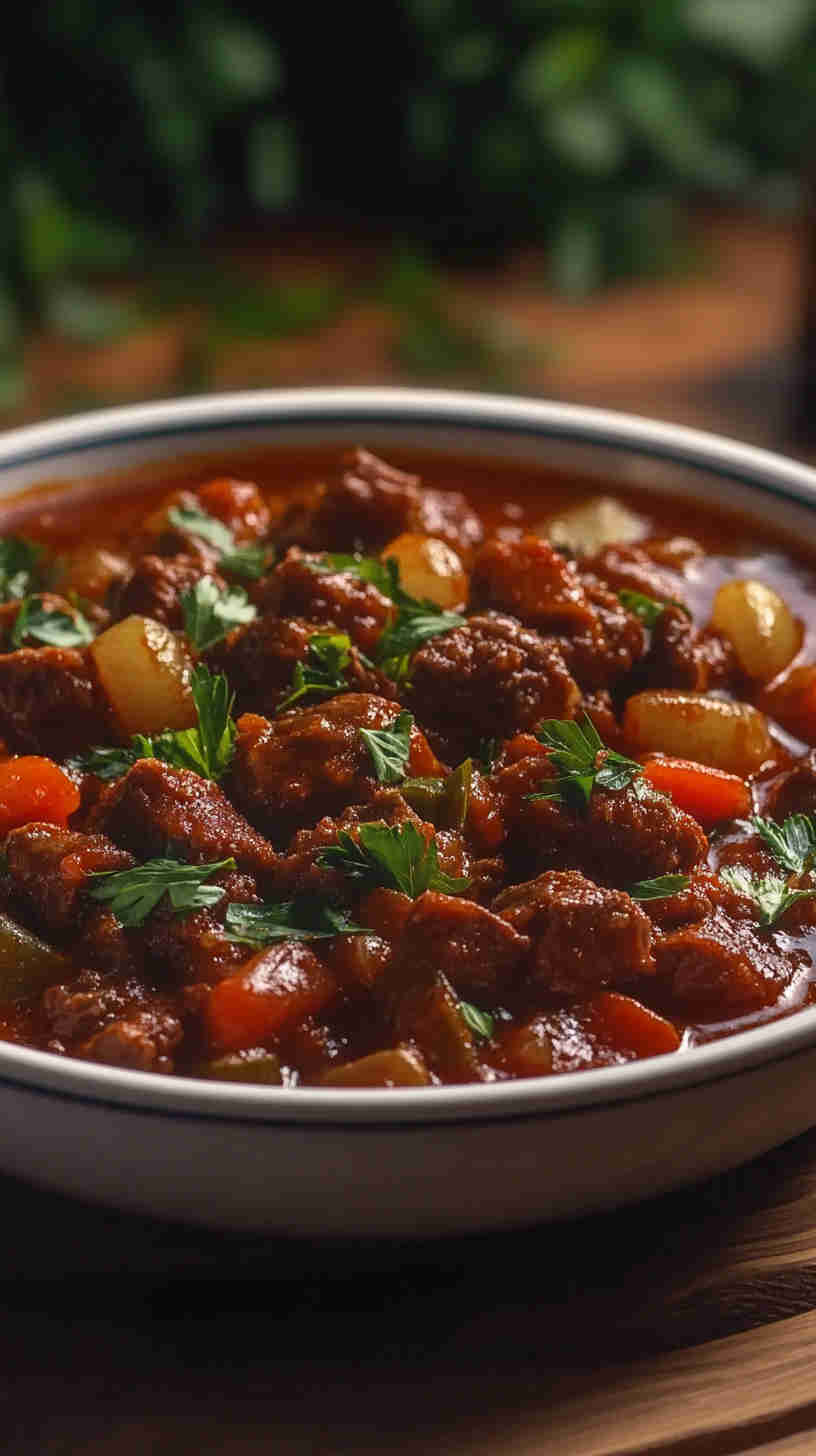 Classic Slow Cooker Beef Goulash