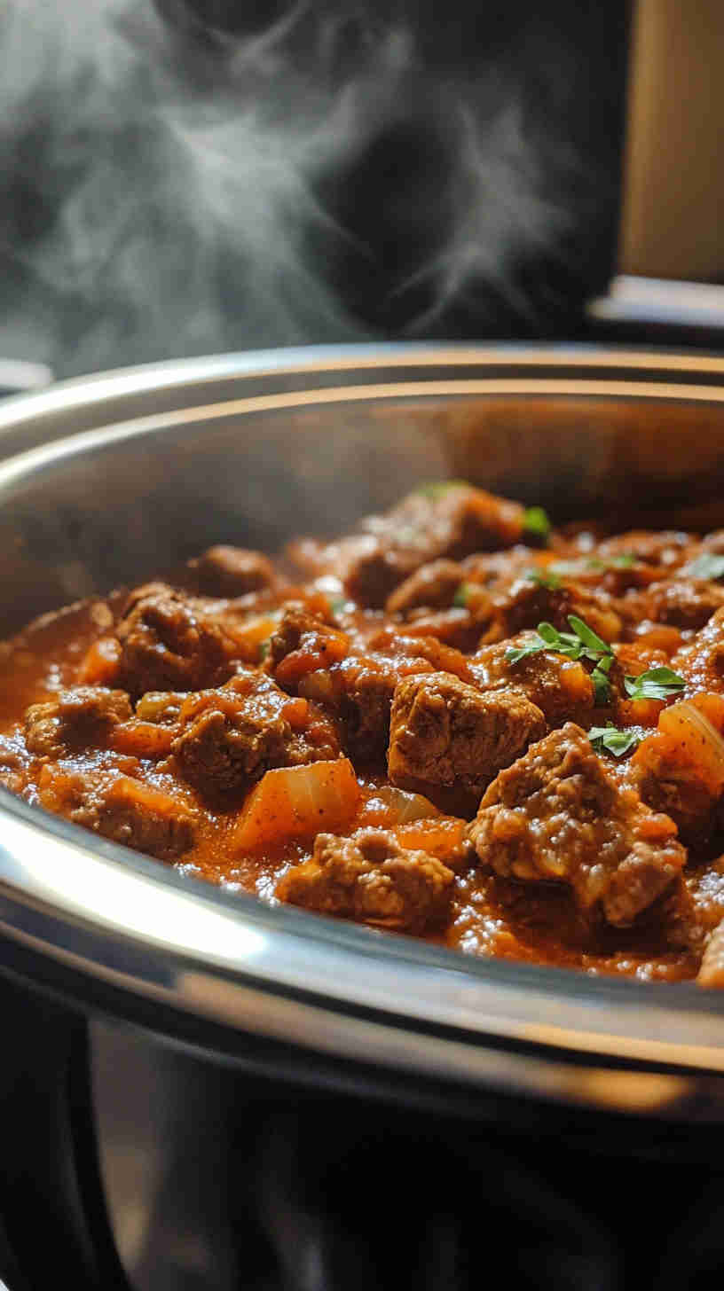 Classic Slow Cooker Beef Goulash