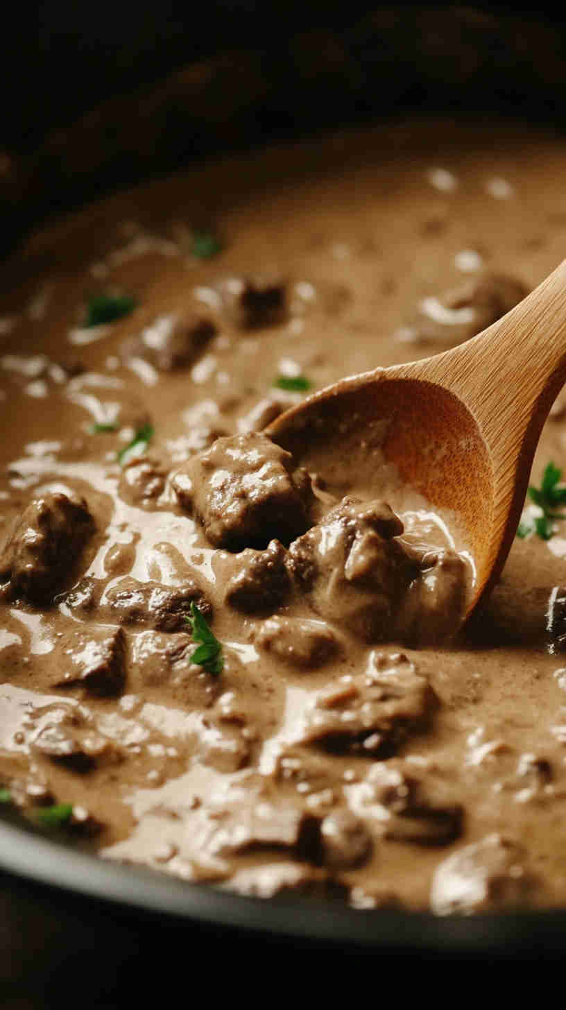 Comforting Crock Pot Beef Stroganoff Recipe