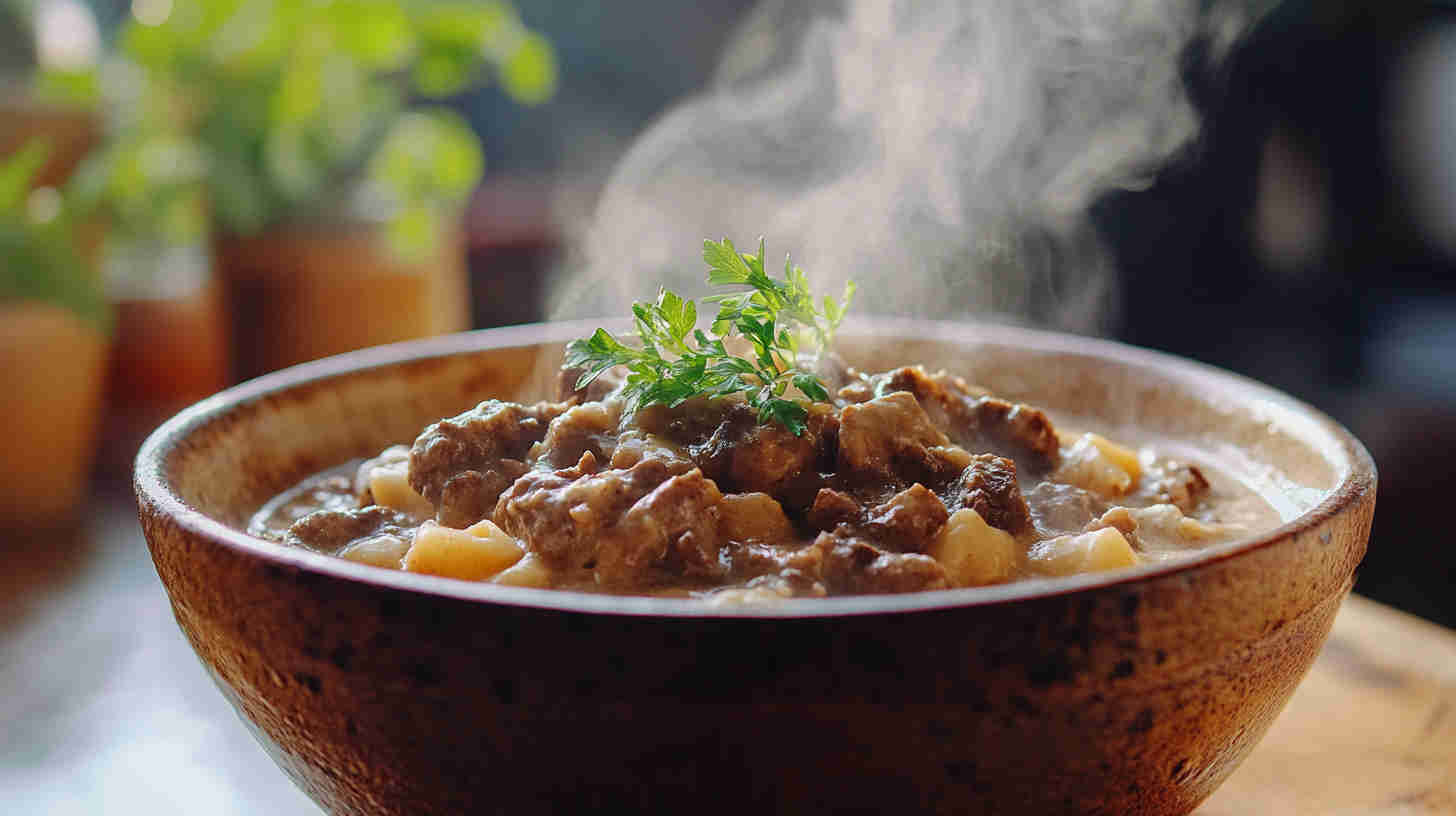 Comforting Crock Pot Beef Stroganoff Recipe