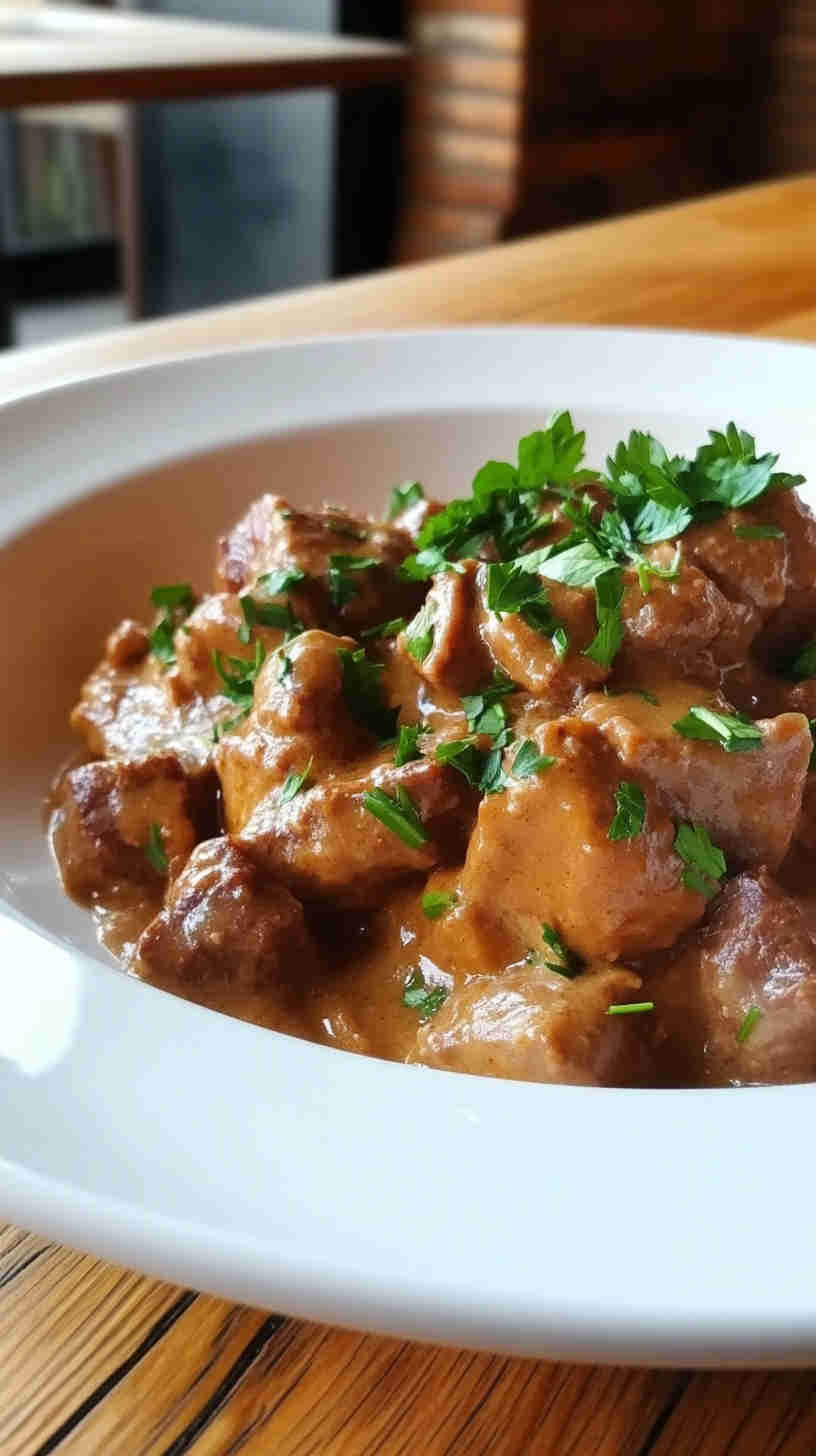 Comforting Crock Pot Beef Stroganoff Recipe