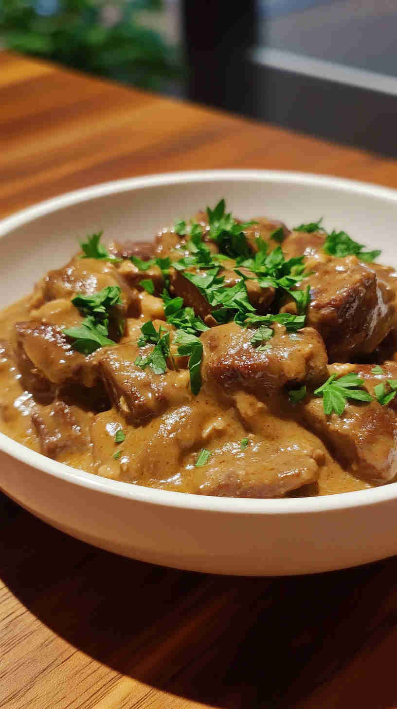 Comforting Crock Pot Beef Stroganoff Recipe